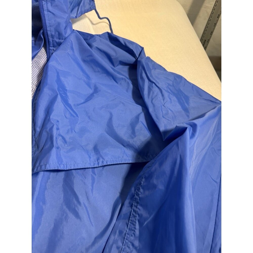 St John’s Bay Blue Hooded Windbreaker Jacket Men’s L Nylon Zip Lightweight - Picture 6 of 12